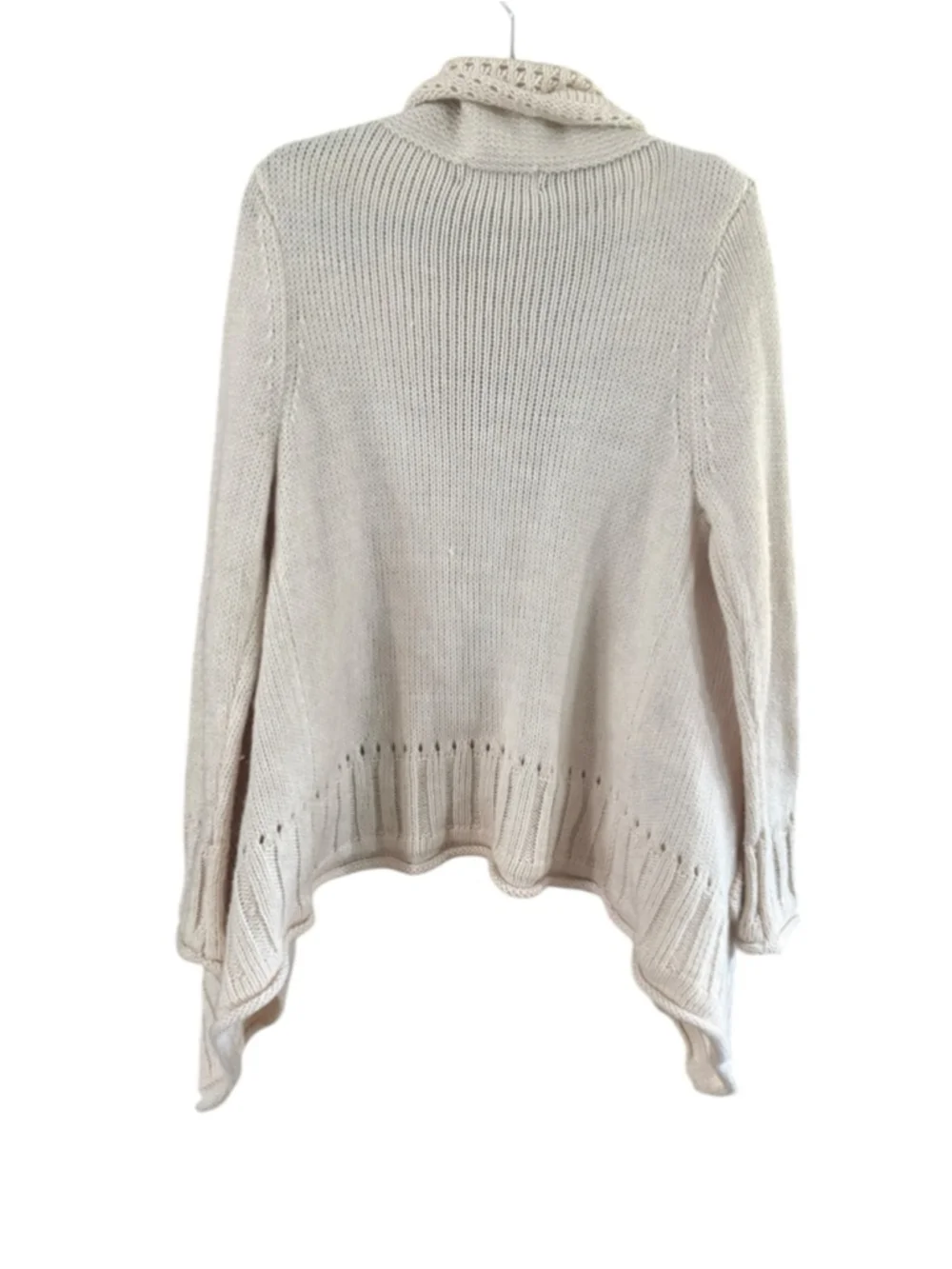 Women's Michael Kors Beige Knit Open Cardigan Sweater S